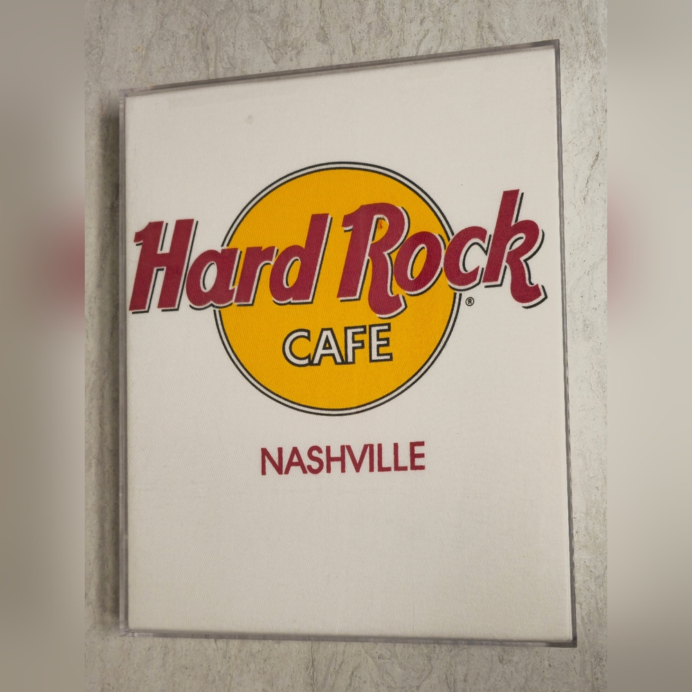 Hard Rock Cafe White Tee with Red and Yellow Logo